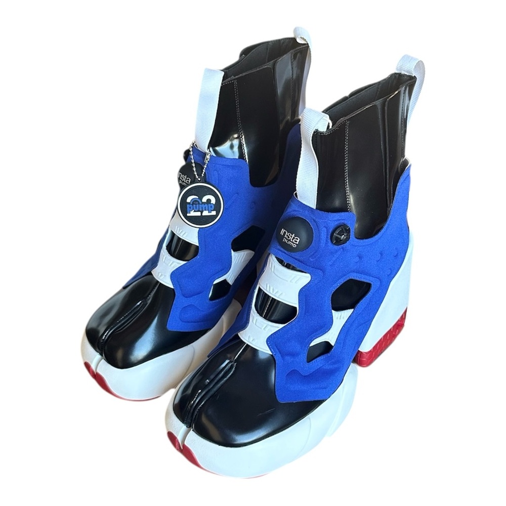 Maison Margiela × Reebok Instapump Fury Tabi Boots - Blue Red US9 EU40